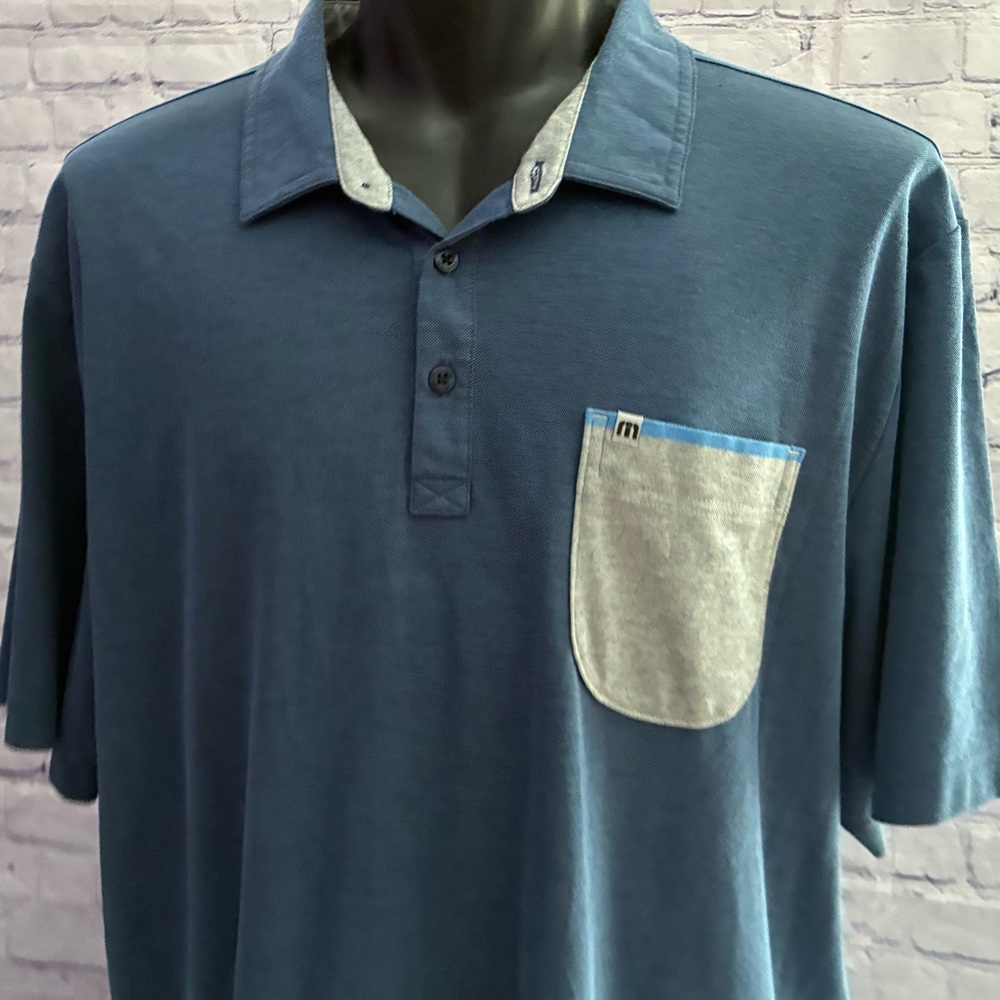 TRAVIS MATHEW mens size 2XL golf polo